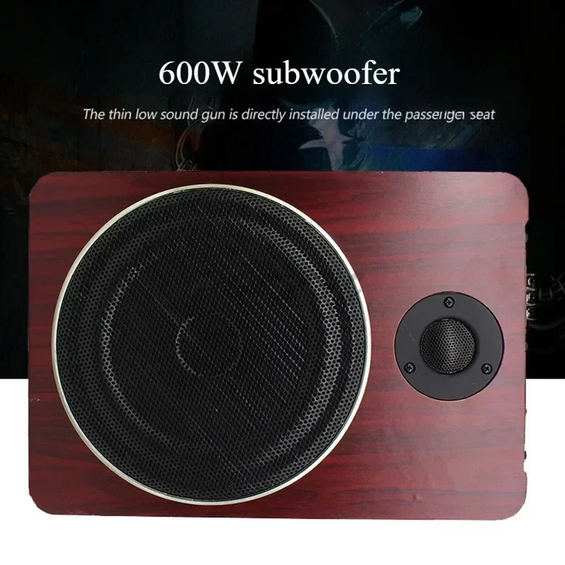 8 Inch 12V Ultra-thin Car Audio Subwoofer with Built-in Treble Suitable for Car Speaker Box Under The Car Seat Subwoofer