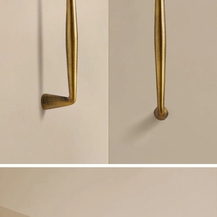 Dooroom Massiver Messing Luxus Antik Küchengriff Minimalistisches Design Stilvoller Schrank- und Kleiderschrankgriff Lange Hardware-Griffe – Detail 7
