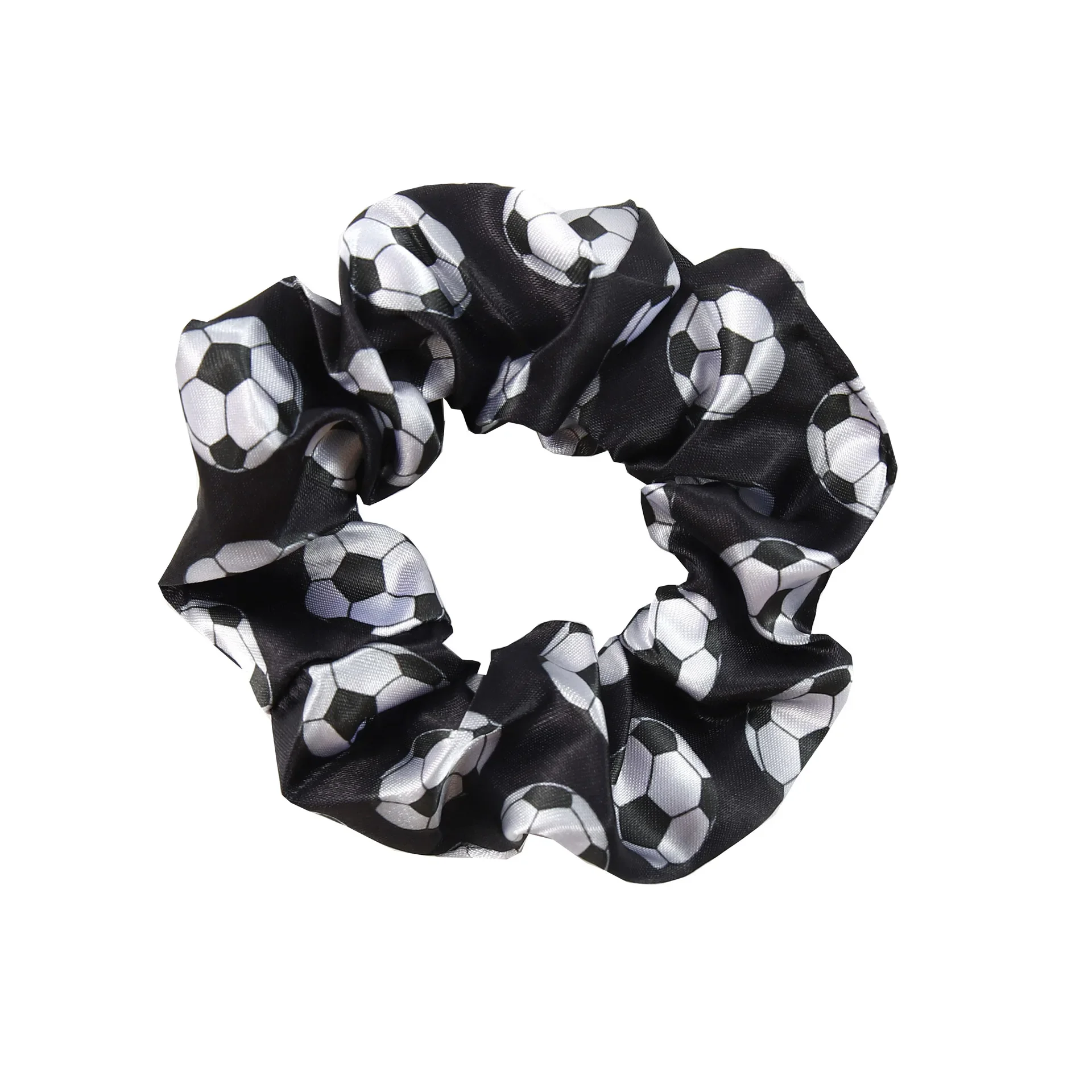 Fashion Football Basketball Volleyball Softball Rugby Printed Large Intestine Hair Ring/Ties for Women Jewelry Sports Headrope