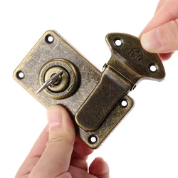 1pc Vintage 73*41mm Box Latch Suitcase Buckle Box Hasp Latch Jewelry Wooden Box Suitcase Hasp Latch