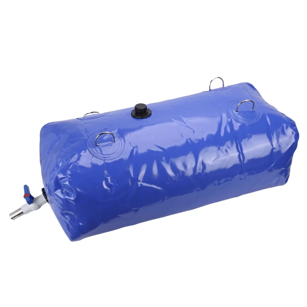 

Durable 110 L/29.04 gal Water Storage Bladder Large Capacity Foldable Water Tank PVC Portable Water Bladder Emergency Water