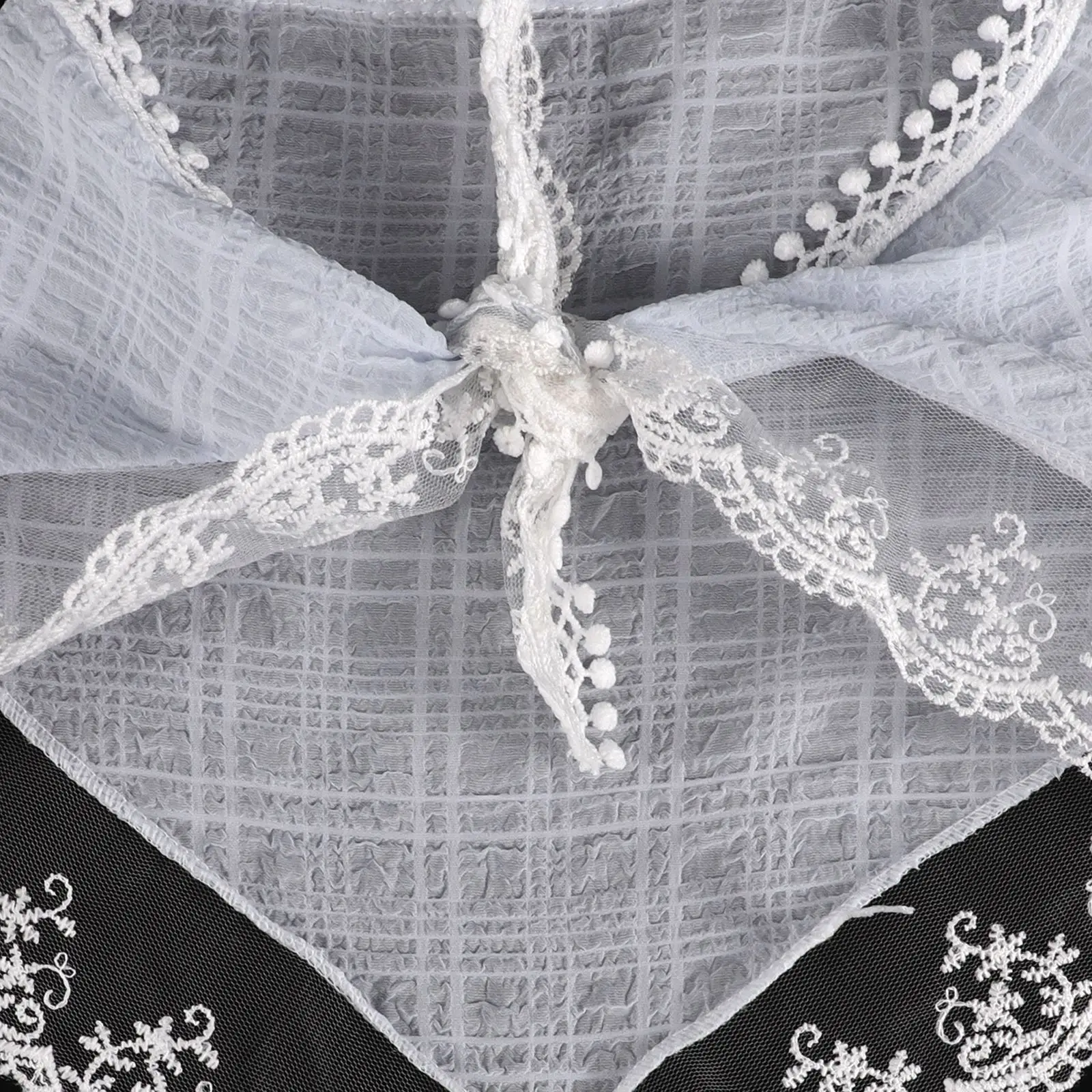 الفرنسية مثلث الشعر وشاح خمر الشعر باندانا الصيف الدانتيل عقال الحجاب وشاح بوهو عقال للنساء إكسسوارات الشعر