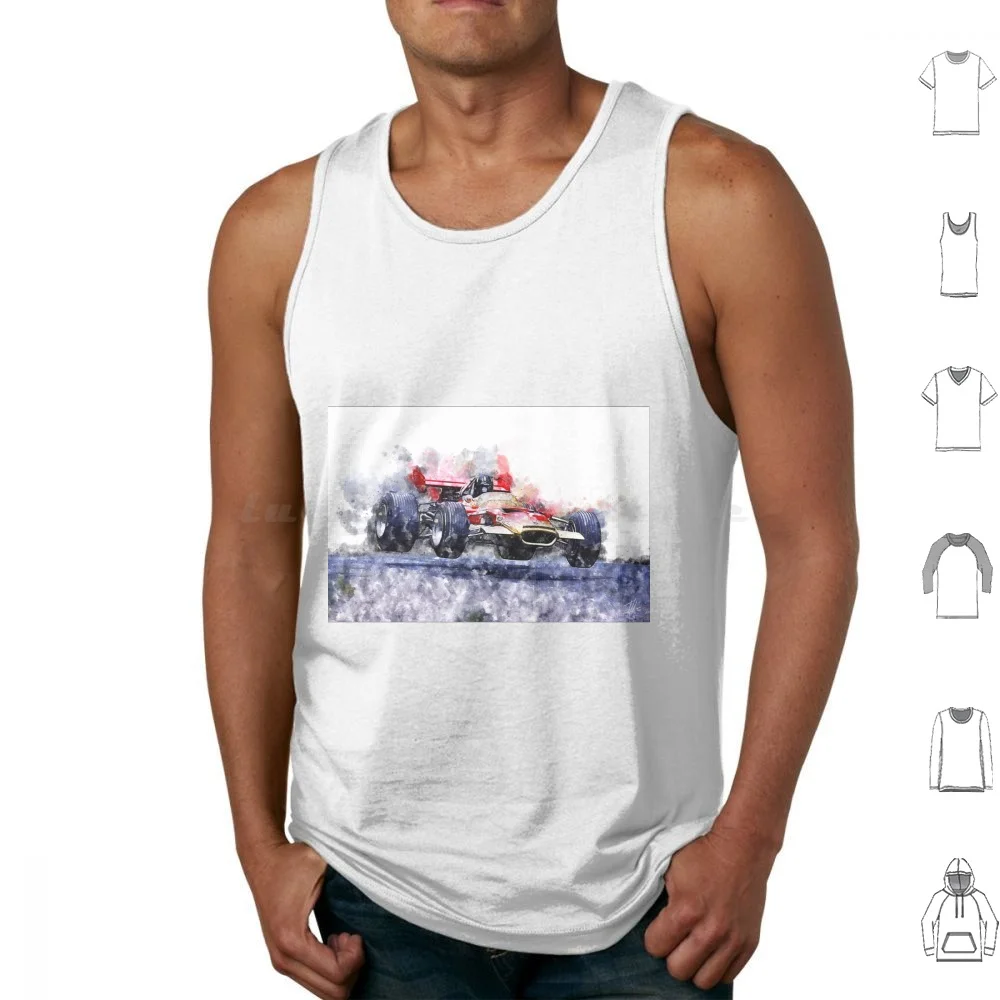 Hill Jump Tank Tops Print Cotton Racing Speed Driver Racetrack Monza Daytona Winner Motor Racing Car Le Mans