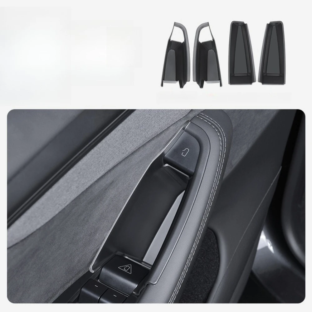 Car Door Side Storage Box Handle Pocket Passenger Storage Tray For Tesla Model 3 Y YL Juniper 2025-2020 2026 Highland Container