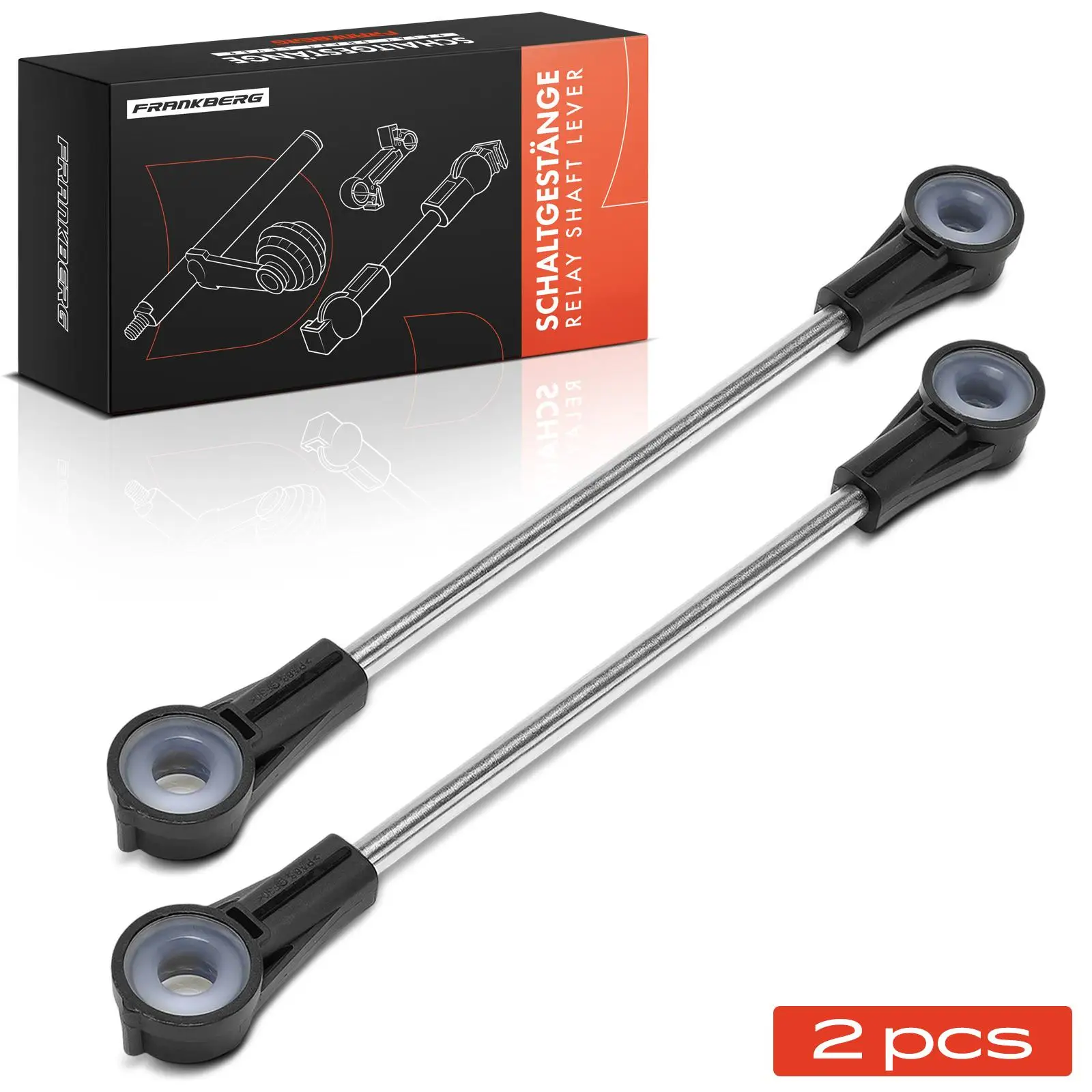 Frankberg 2x Selector Rod Schakelstang Kruis (Schuin) voor VW Golf 1 J1 1J5 Bora 1J2 Seat Leon Skoda Octavia 1J0711803C 1J0711803B