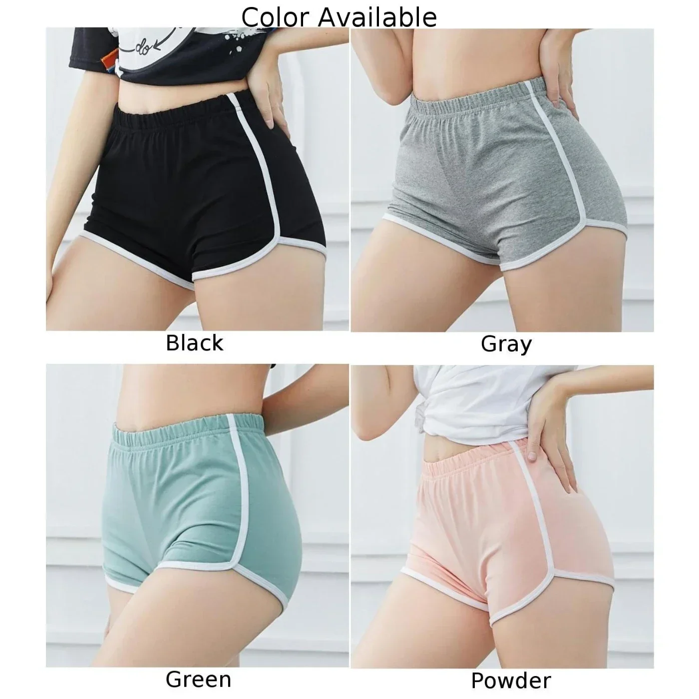 Women Summer Sports Fitness Skinny Slim Shorts Causal Yoga Shorts Shorts Low Waist Stretchy Gym Clothing Short Pants