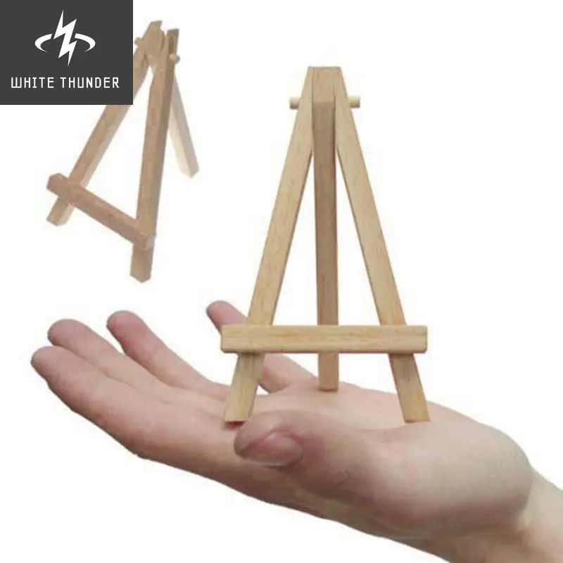 8pcs/lot Mini Artist Wooden Easel Wood Wedding Table Card Stand Display Holder For Party Decor 9*16cm