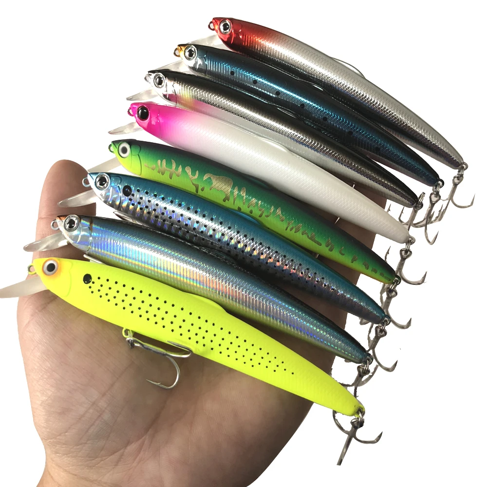 1PCS Minnow Fishing Lure 128mm 16g Floating Hard Bait Wobbler Jig Bait Crankbait Carp Striped bass Pesca Fishing tackle SwimBait