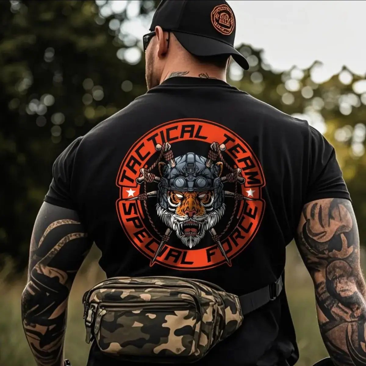 

Летняя футболка с короткими рукавами и принтом в американском стиле ретро, тактическая мужская футболка с круглым вырезом и половиной рукавов, мужская свободная футболка большого размера