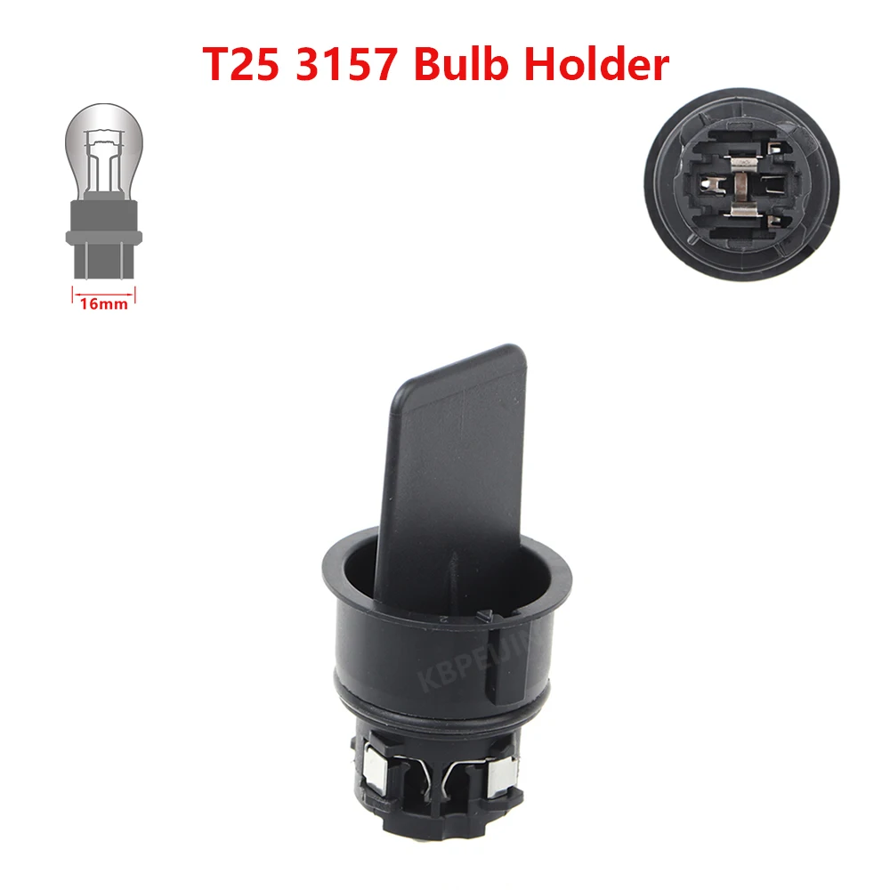

T25 3157 Bulb Holder for Toyota Headlight Socket Car Lamp Base Replacement 1PC