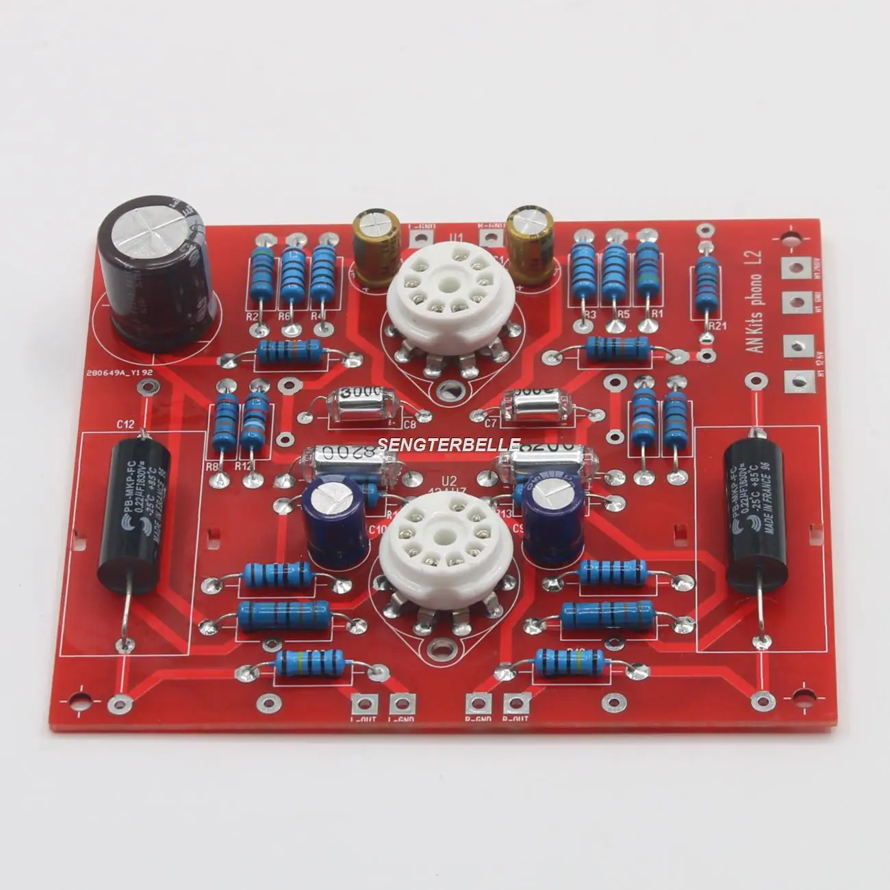 

HiFi L2 Audio Phono Amp Kit 12AU7+12AX7 Tube MM Stereo Phono Amplifier Board
