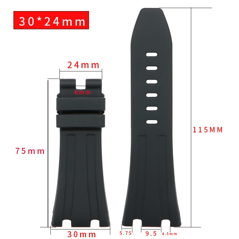 حزام مطاطي بواجهة مقعرة ومحدبة ، 28 ، 30 ، سوار مقاوم للماء لـ AP ، البلوط الملكي ، في الخارج