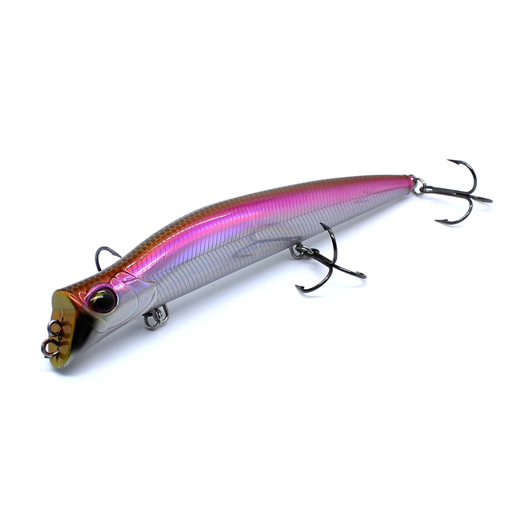 AOCLU Topwater Hybrid 130mm 17,5g Bleistift Stick Harten Köder Wobbler Rassel Zwei Ton VMC Haken 1PC Draht salzwasser Seebarsch Angeln – Detail 20