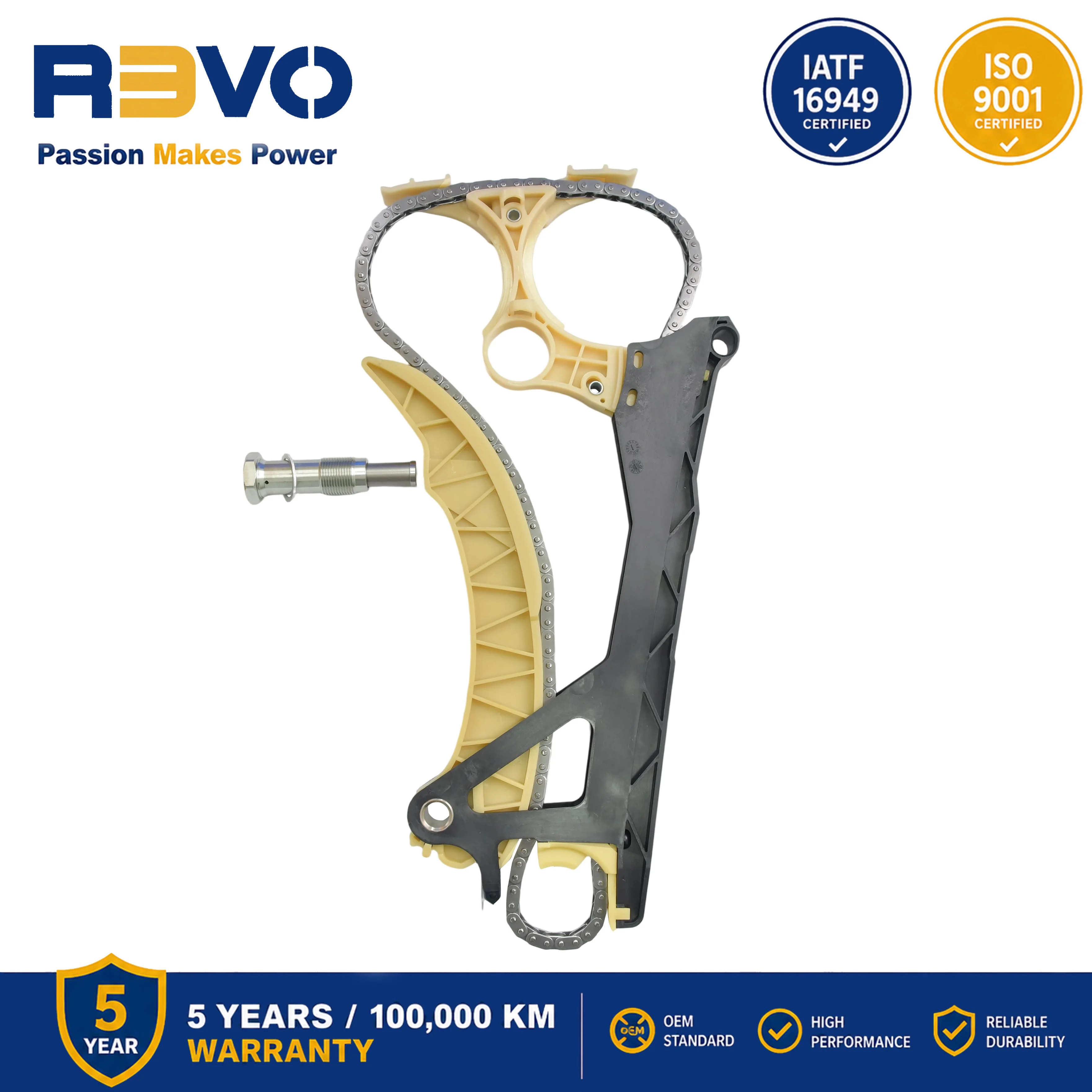 REVO N45 Timing Chain Kit 309122 For E90 320SI Engine OE 11318618318 0816J2 11317567680 11317512520 11317541329