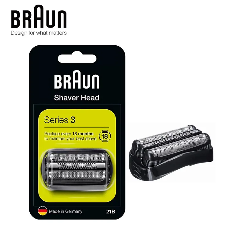 Braun Electric Razor Blade 21B Shaver Head Replace Refill for Series 3 Electric Shaver 300s 301s 310s 3000s 3020s 3050cc Cruzer6