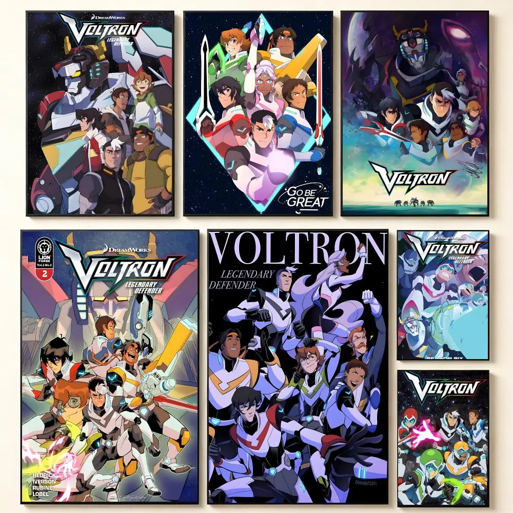 Animated series Voltron Legendary Defender Poster Contemporary Home Wall Ornaments & Stylish Indoor Accents