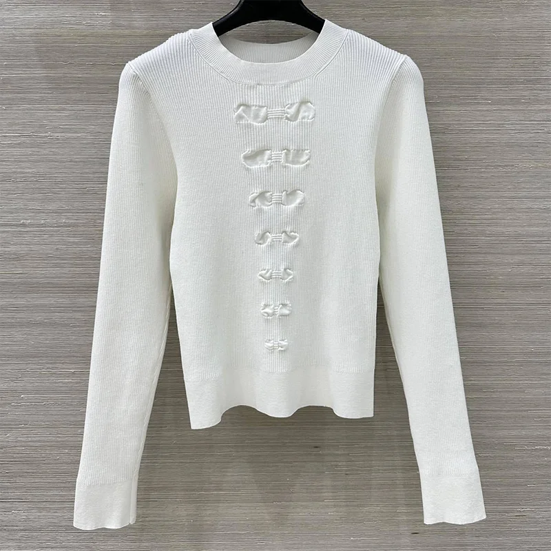 

Высококачественный женский свитер с металлической застежкой в стиле пэчворк, вязаный свитер с круглым вырезом, однотонный пуловер серии 2592506