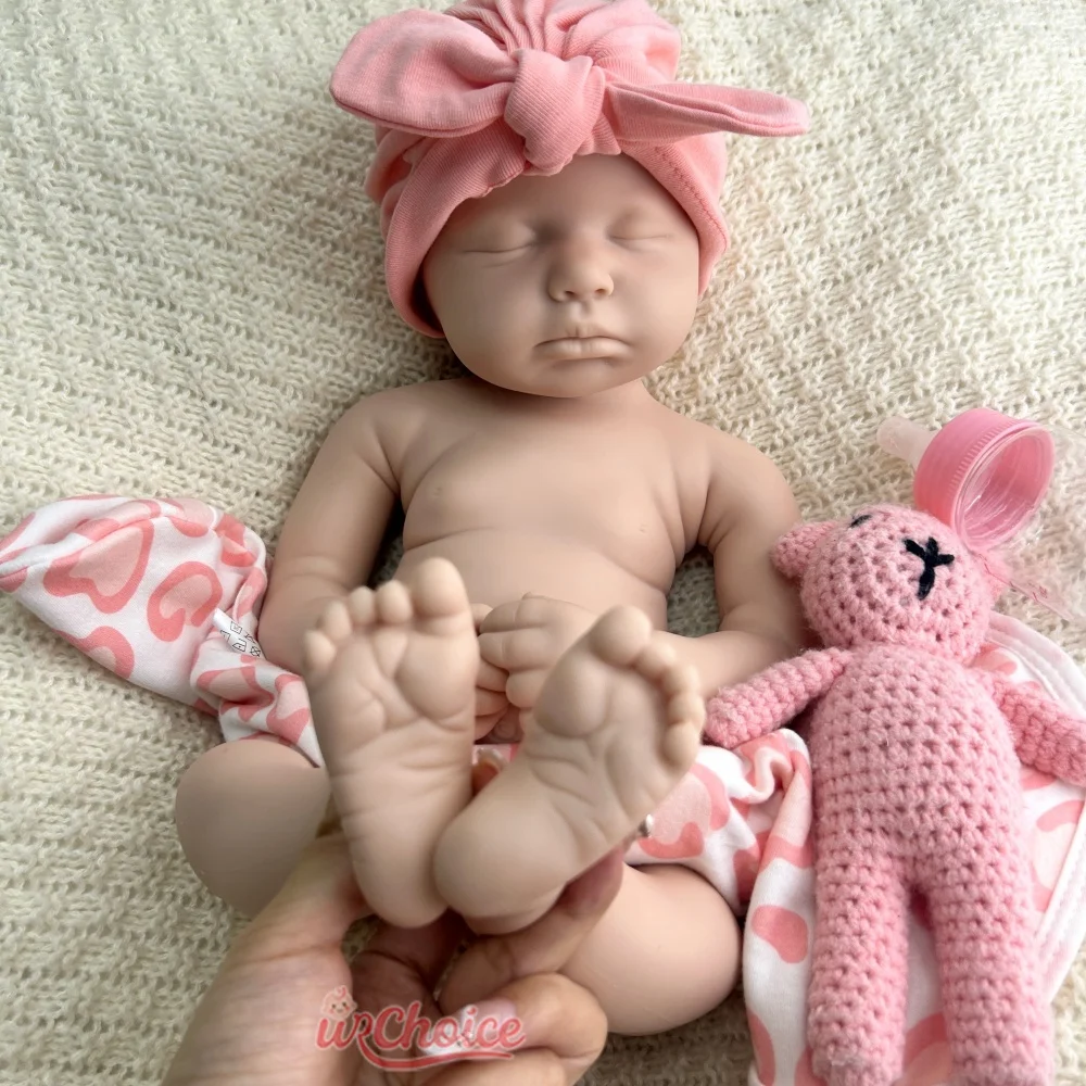 ตุ๊กตาซิลิโคนเหมือนจริง ขนาด 50 ซม. ปากเปิด สำหรับเด็กผู้หญิง/เด็กผู้ชาย รุ่น Loulou ตุ๊กตา Reborn น้ำหนักเท่าเด็กจริง ไม่ได้ลงสี ตุ๊กตาทารกแรกเกิดเนื้อนุ่ม สำหรับนักสะสมและศิลปิน