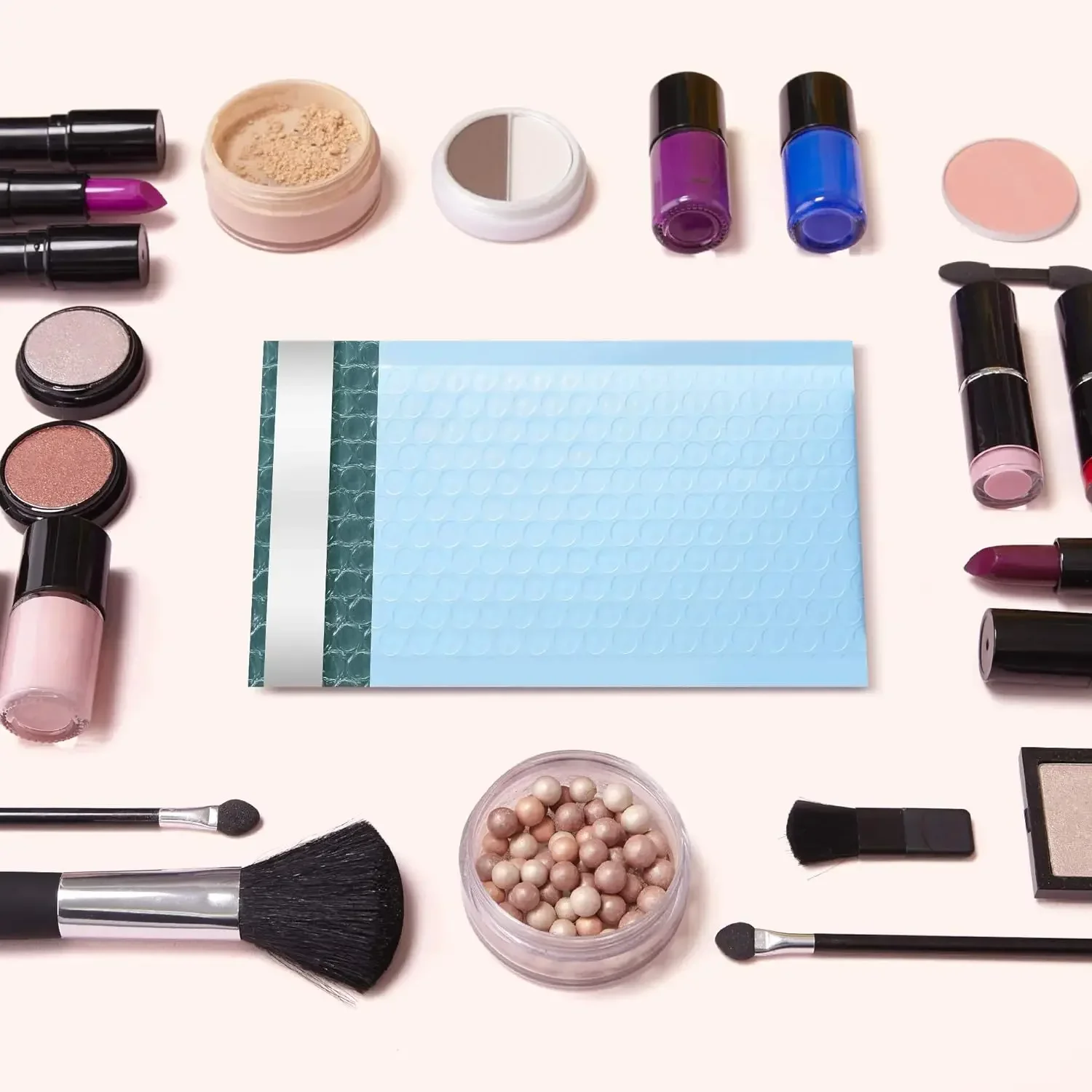 100 قطعة حزمة التسليم التعبئة والتغليف الأزرق فقاعة المغلف حقيبة التعبئة لوازم الأعمال الصغيرة المغلفات حزم الشحن الارسال