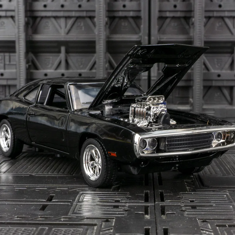 1:32 Dodge 1969 portas de modelo de carro em liga metálica e capô do motor, o porta-malas pode ser aberto como presente de aniversário para amigos
