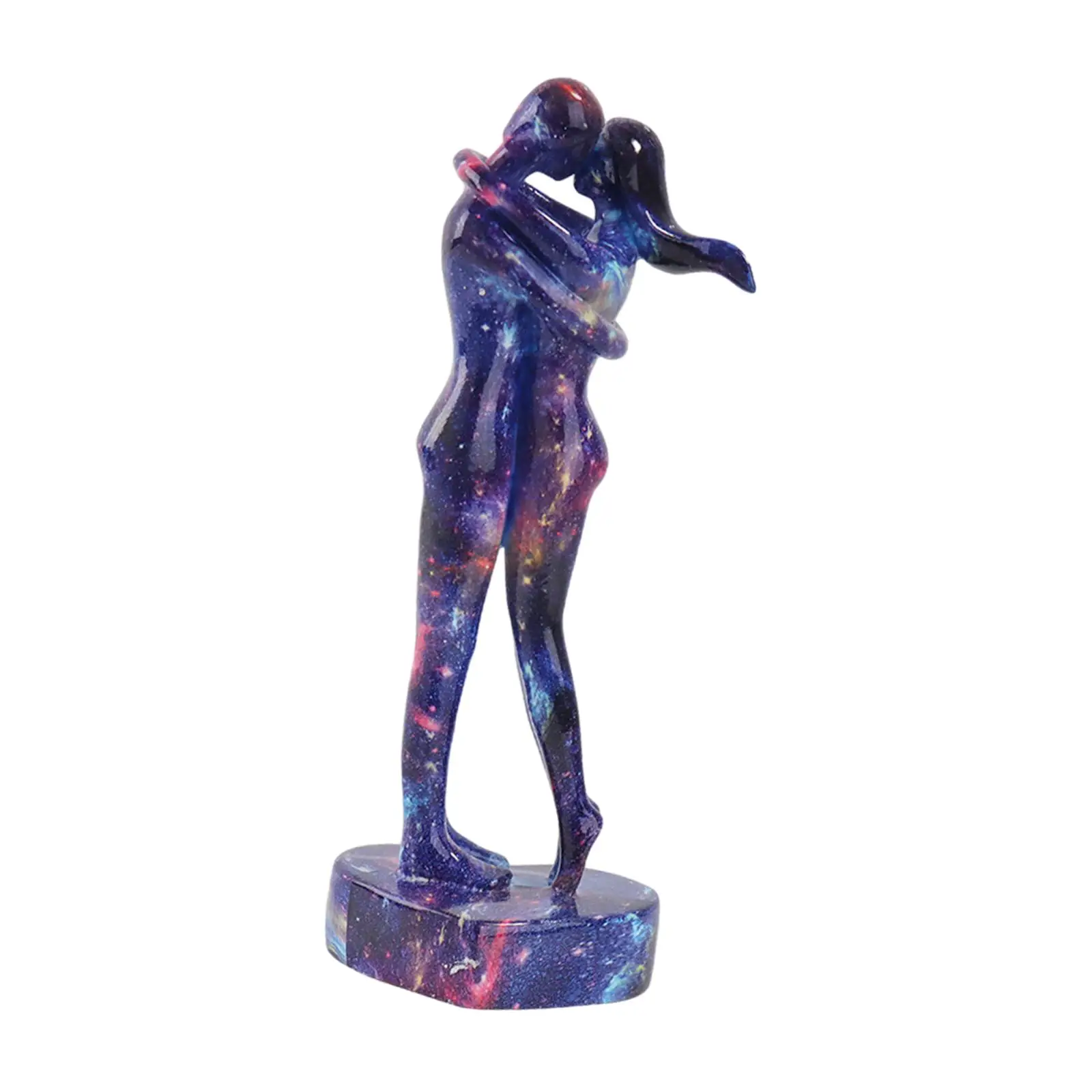 Kissing Couple Figurine Modern Tabletop Ornament Valentine's Day Gift for Bookshelf Bedroom Office Living Room Entrance Cabinet