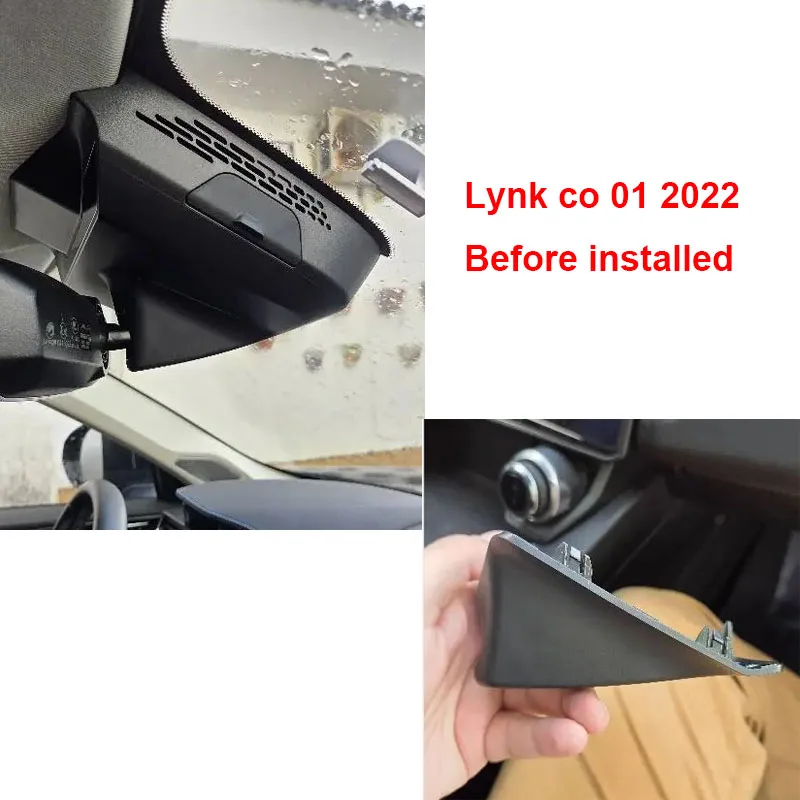 4K HD التوصيل والتشغيل WIFi Car DVR لـ Lynk & Co 05، lynk co 01، Lynk 01 PHEV 2021 2022 2023 كاميرا داش كام مخصصة مع التحكم في التطبيق