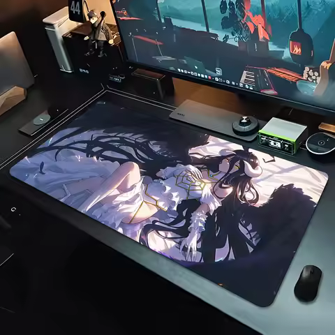 XXL Mouse Pad Anime Overlord Albedo Keyboard Office Table Pads Large Cartoon Kawaii Gilr Mousepad Gaming Playmat Laptop Mice Mat