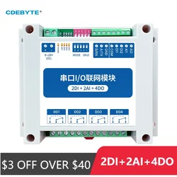 Iot rs485 MA01-AACX2240 Modbus rtu i/oネットワークモジュール、シリアルポート4スイッチ出力2di 2ai 4do安定性犬用