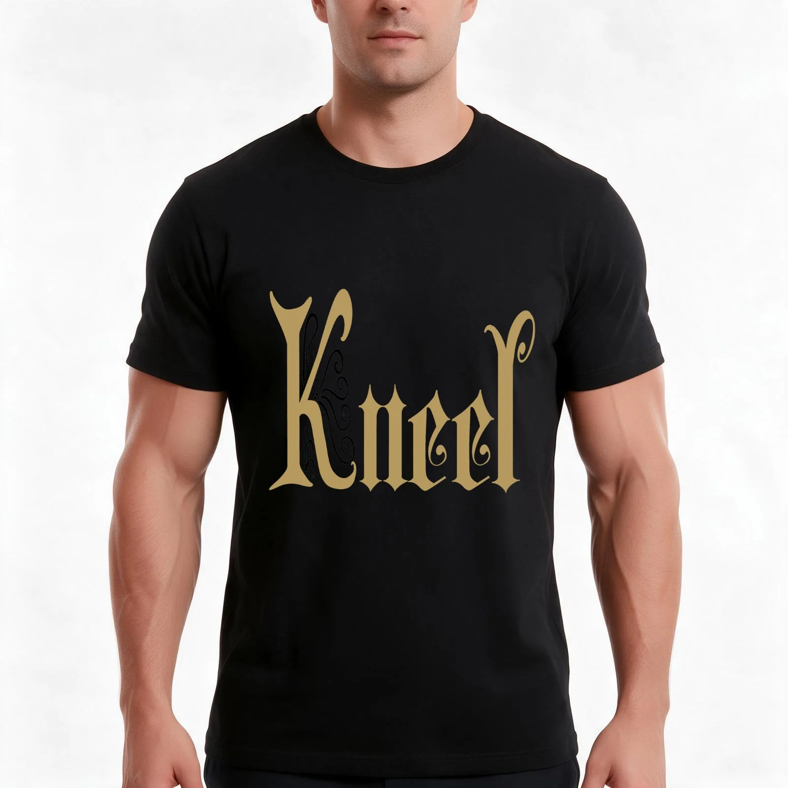 Fleabag - Kneel Typography T-Shirt, Summer Casual Cotton Tee, Oversized Streetwear Tops, Vintage Graphic Print, Unisex Men Women