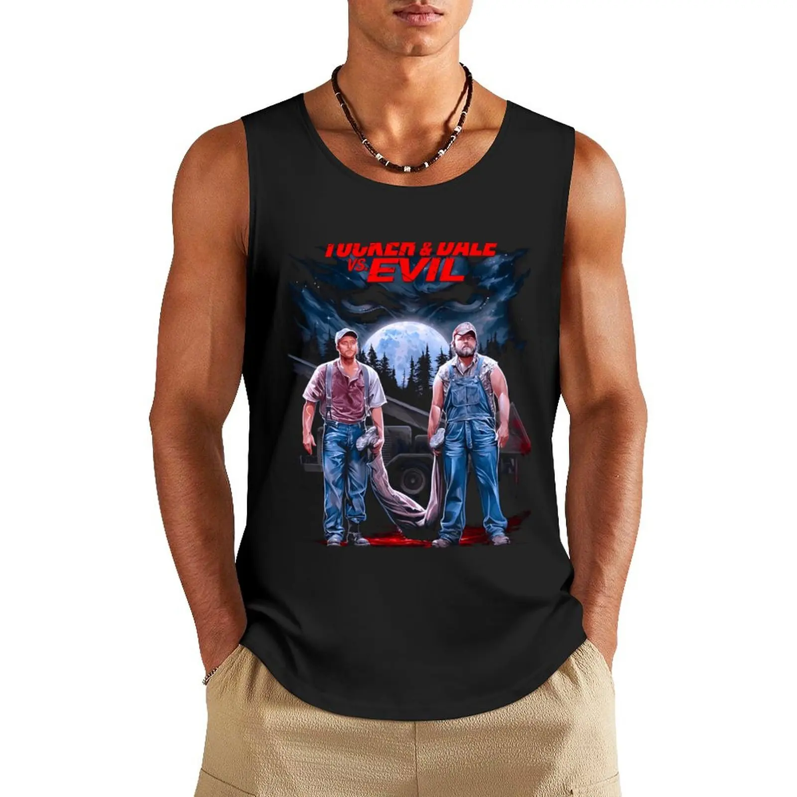 

Tucker And Dale Vs Evil 2010 Tank Top gym clothes for man gym shirts sleeveless gym shirts male