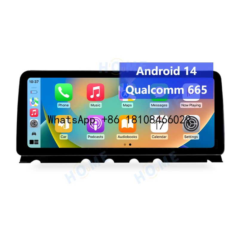 

10.25/12.5 Inch Android 14 Qualcomm 665 Car Multimedia Video Player for BMW 7 Series F01 F02 CIC/NBT 2009-2015 Carplay Auto DSP