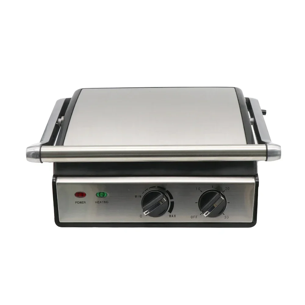 

-for Panini Contact Grill 180 Degree Indoor Smokeless Barbecue Sandwich Maker With Cooking Time & Temperature Adjustable Knobs
