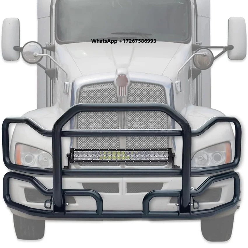 New American Heavy-Duty Truck Front Bumper Deer Guard for Cascadia & Other Models OE HDDG039 Retrofit/Upgrade