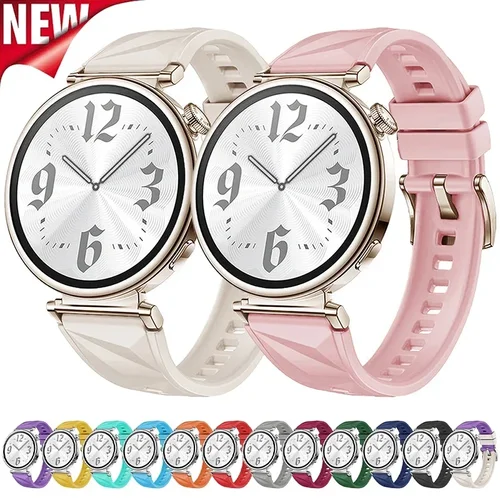 Correa de mujer de 18mm para Huawei Watch GT5, correa deportiva de repuesto de silicona de 41mm para Huawei Watch GT 4, pulsera transpirable de 41mm y 18mm