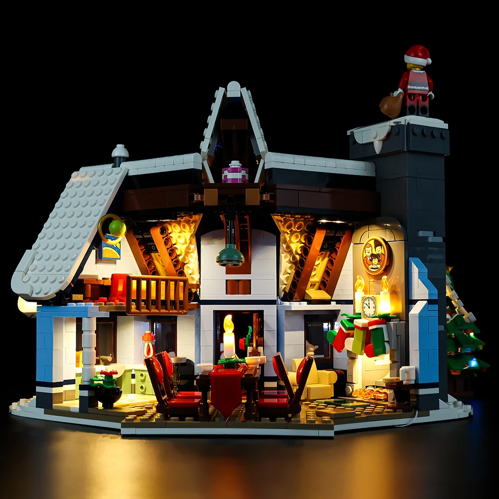 No Bricks Led Light Kit for Santa’s Visit Winter Village 10293