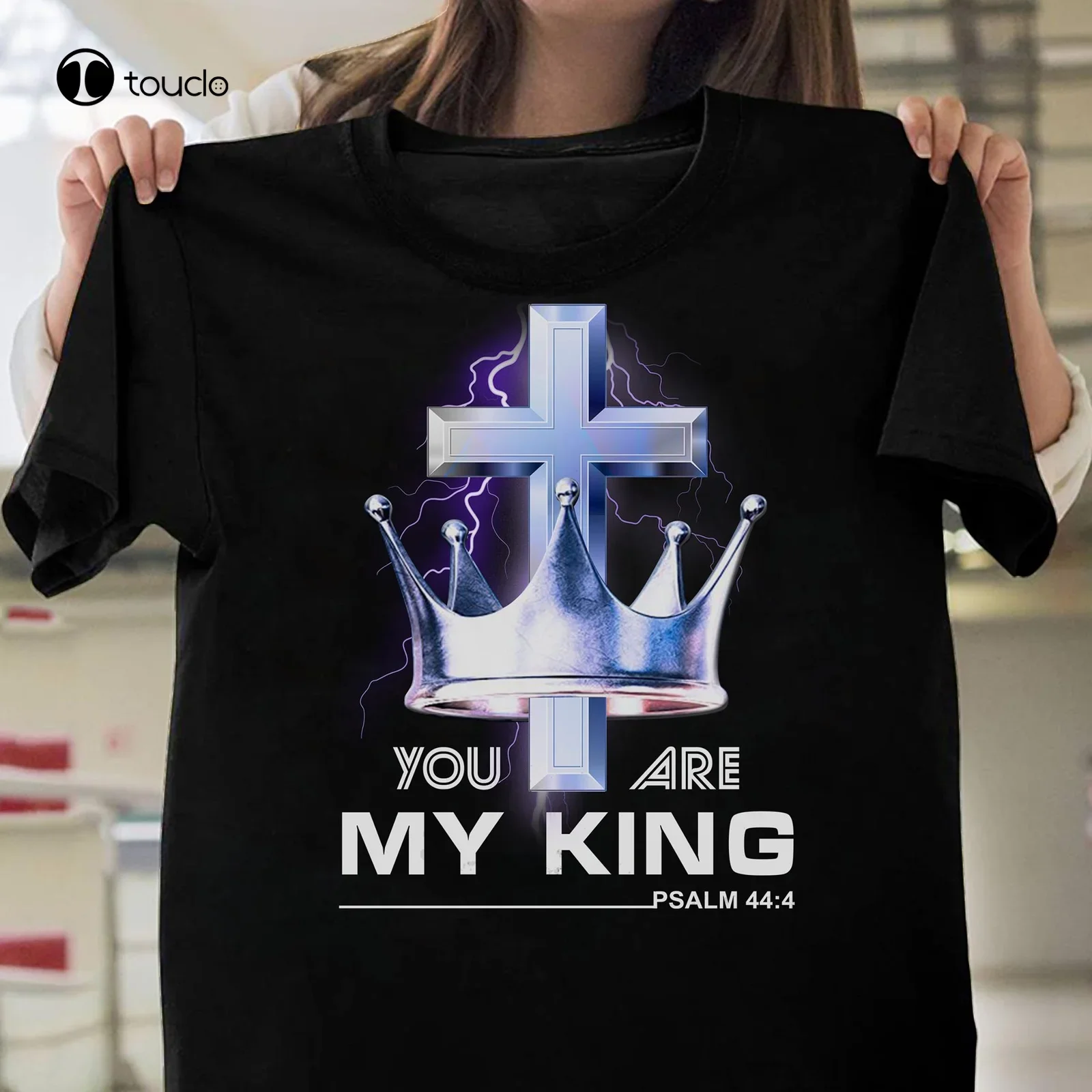 God Jesus T-Shirt Christ Cross You Are My King Crown Unisex Men Women Gift Custom Aldult Teen Unisex Digital Printing Xs-5Xl