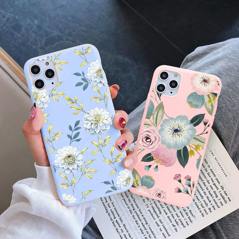 Rosa girassol caso de telefone para xiaomi mi 11 10t lite poco x3 nfc f3 m3 redmi nota 10 pro 10s 9 9S 9t 8t 9a 9c silicone tpu capa