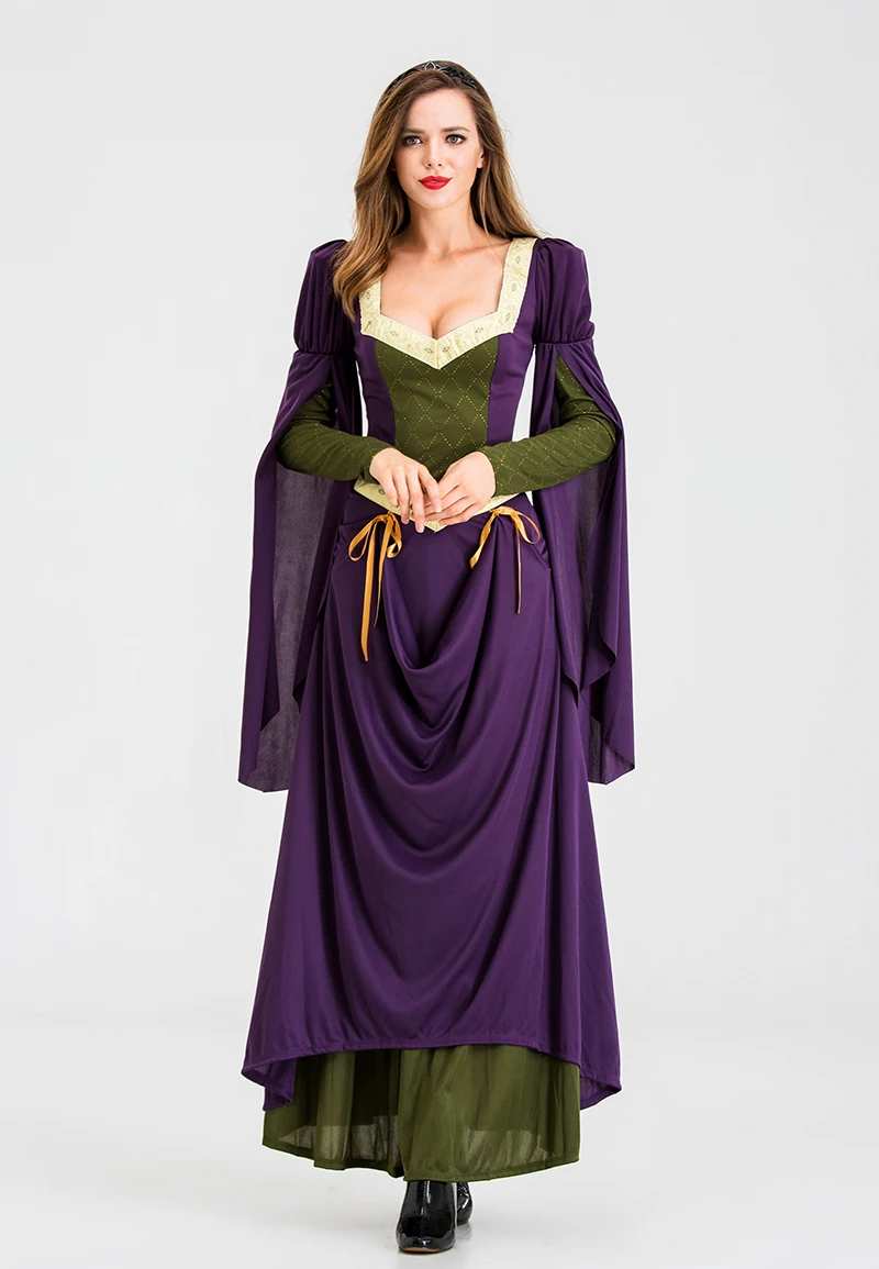 زي محكمة فاخر للبالغين طويل دكتور لمرحلة الأداء زي الملكة فرعون الله ملابس نسائية تقليدية عرقية