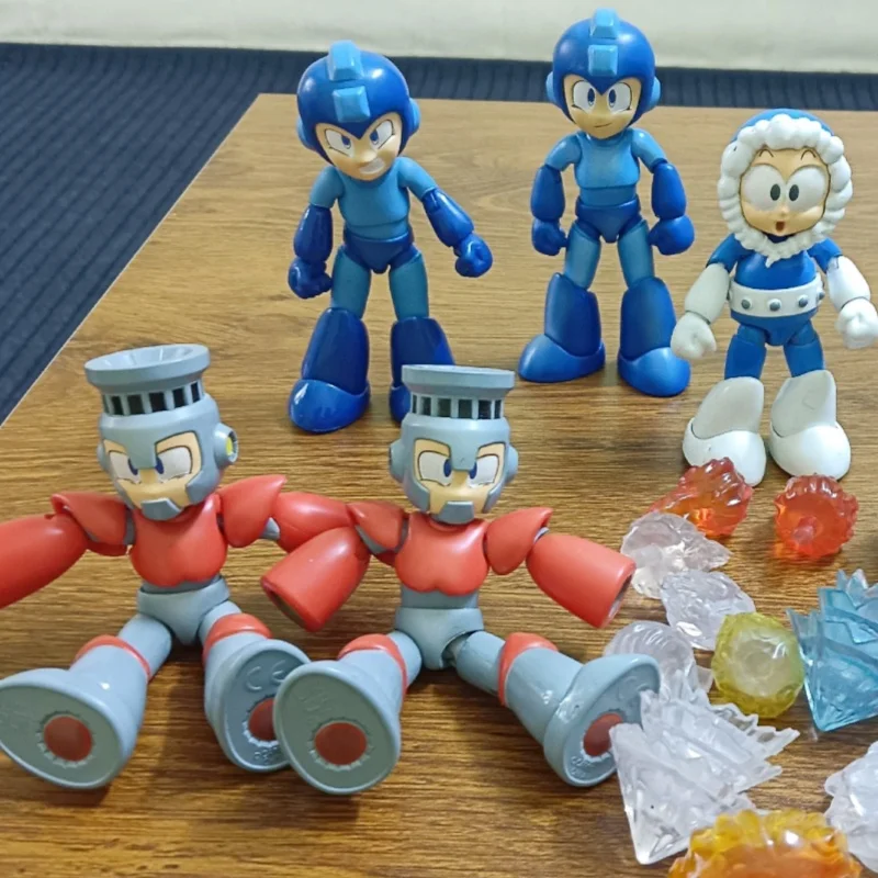 New Genuine Rockman Jada Toys 1/12 Rockman Flames Man Frozen Man First Wave Hands Toys Doll Collect Model Decorate Birthday Gift