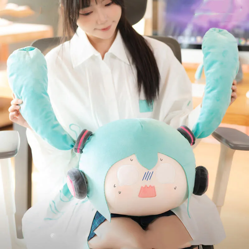 licensed-hatsune-miku-cushion-pillow-kawaii-vocaloid-fluffy-plush-doll-bedroom-sofa-decor-present-for-anime-collectors-lovers