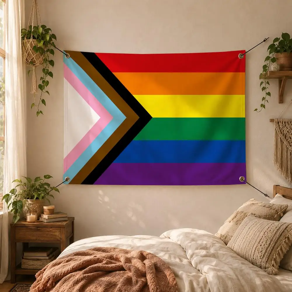 Rainbow Pride Flag LGBTQ Symbol Flags Decorative Flag Banner for Outdoor Garden Yard Camping Party Home Wall Hanging Decor