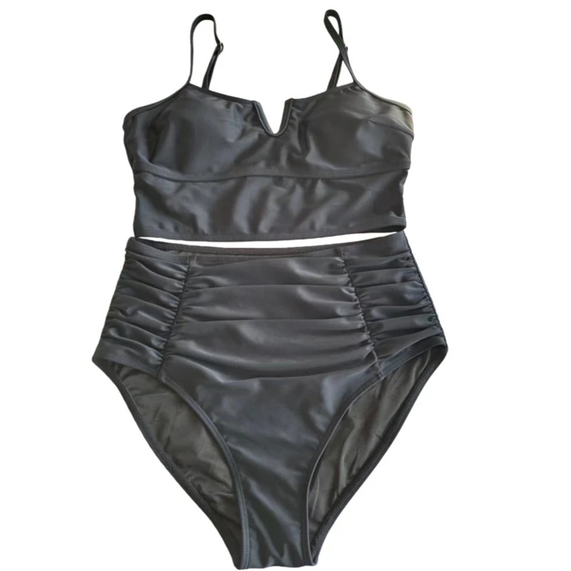 

High-Waisted Swimwear Womens Two Pieces Bikini Swimsuit Set Tank Tops Tummy Control Briefs Tankini Bathing Suit 2026
