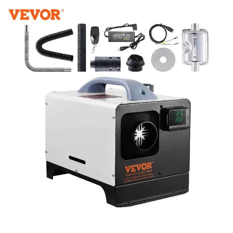 VEVOR 5-8KW Diesel Heater Diesel Air Heater All in One with Remote Control and LCD Screen Fast Heating Low Noise Portable Heater