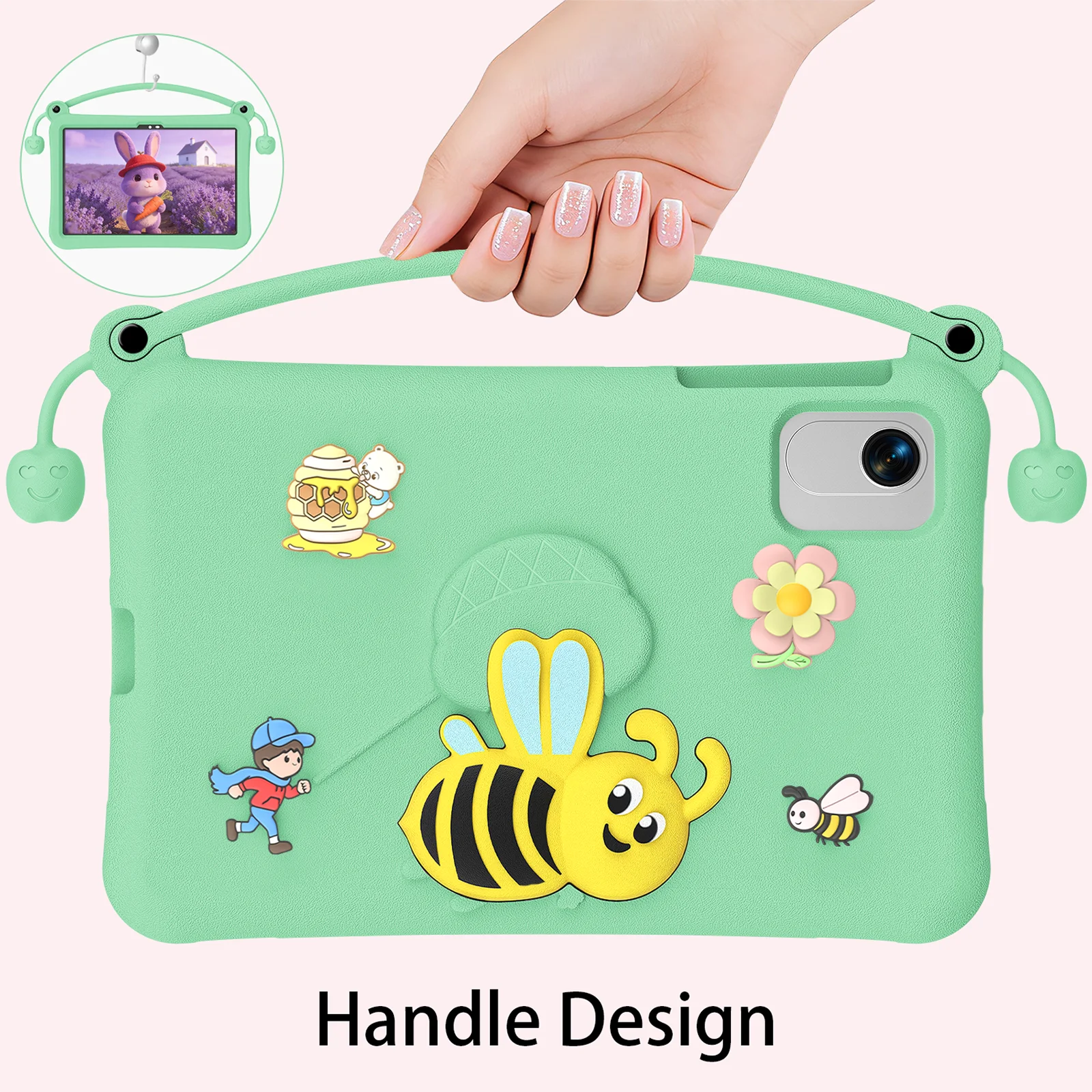 Cute Kids Case for Honor 11.5inch Pad X9 X8 Pro  2023 Pad X9A X10 PRO 2026 Durable Lightweight EVA Shockproof Protective Handle