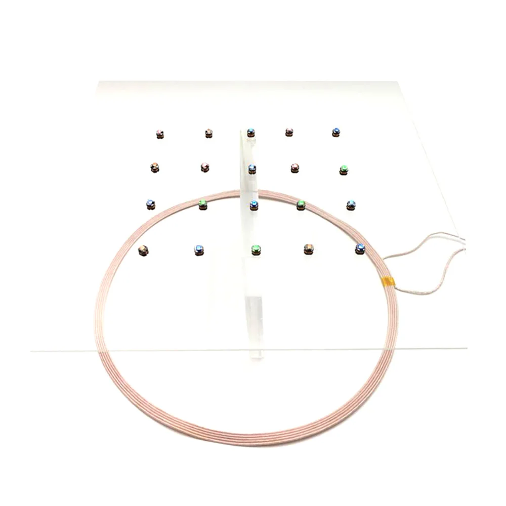 Imagem -05 - Módulo de Alimentação sem Fio Bobina de Carregamento Transmissor de Carga Luz Receptora Led Modelo Faça Você Mesmo Remoto dc 12v 24v 300 mm