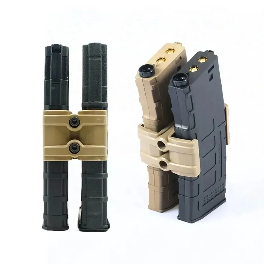 Universal Clip Rifle Dual Parallel Magazine for AK AR15 M4 Mag595 Airsoft Link Round Cartridge Speed Loader Gun Accessories