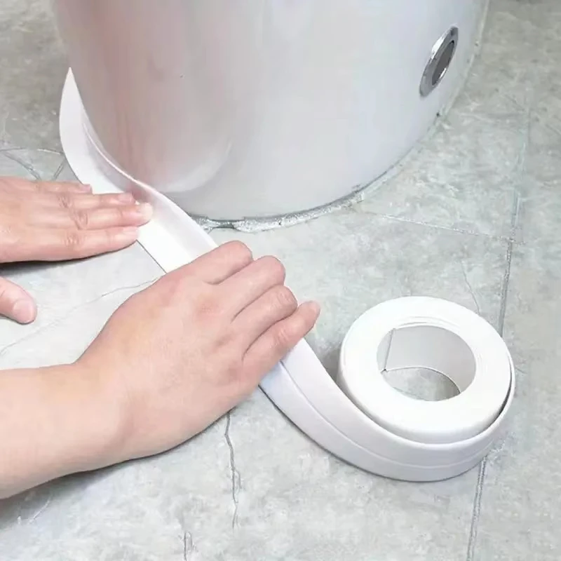 Self Adhesive Caulk Tape, Waterproof Sealing Strip, Flexible Bathroom Bathtub Gap Cover, Kitchen Sink Edge Protector Tape