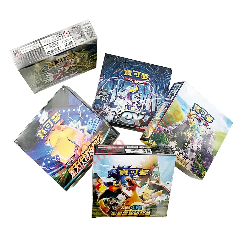 150 шт./компл. карты Pokemon Sun & Moon PTCG традиционная китайская версия, бустер, энергетические карты, редкая коллекция, искусственные подарки