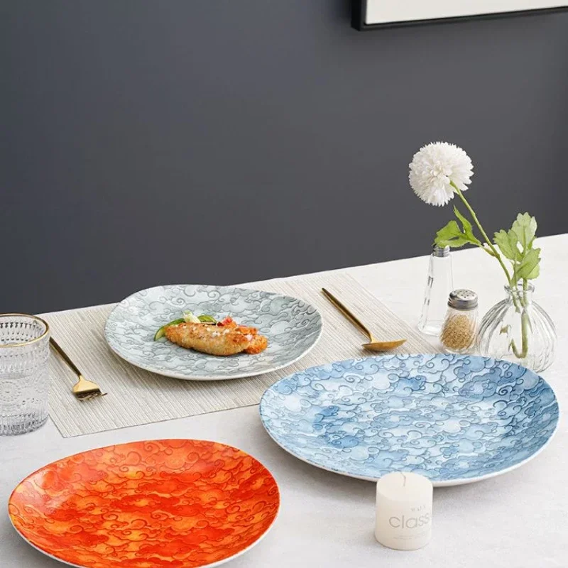 Special-shaped Ceramic Plate Boutique Dish Hotel Artistic Conception Dish Shallow Dish Japanese Dim Sum Dessert Plate