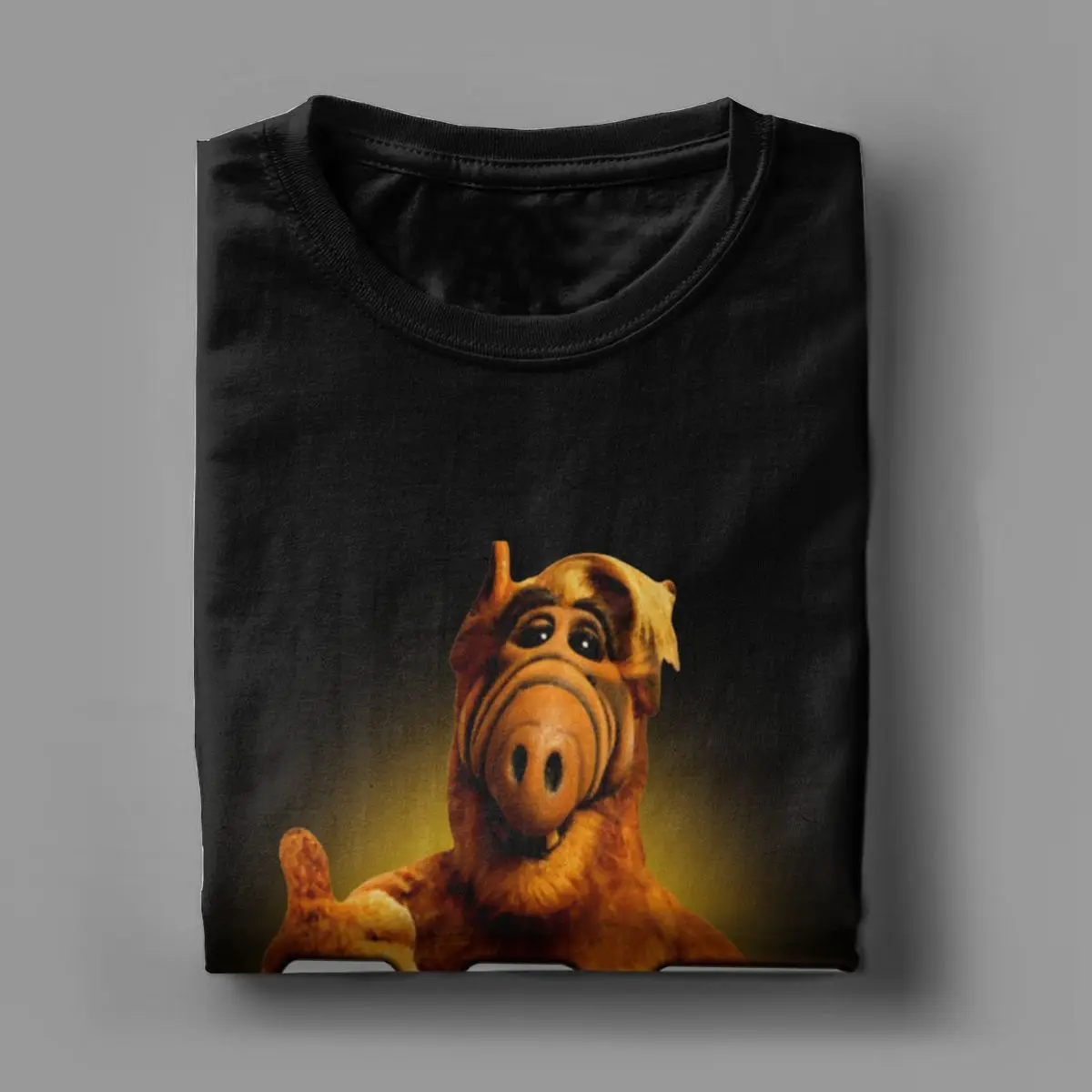 Alien ALF No Problem  Tv Sitcom alien life form Ah Fu at home T-Shirt Awesome 100% Cotton  Short Sleeve T Shirts Plus Size Tops - Image 3